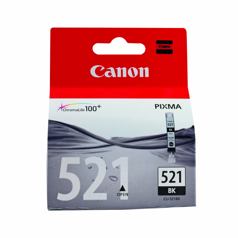 Canon+CLI-521BK+Ink+Cartridge+Black+2933B001