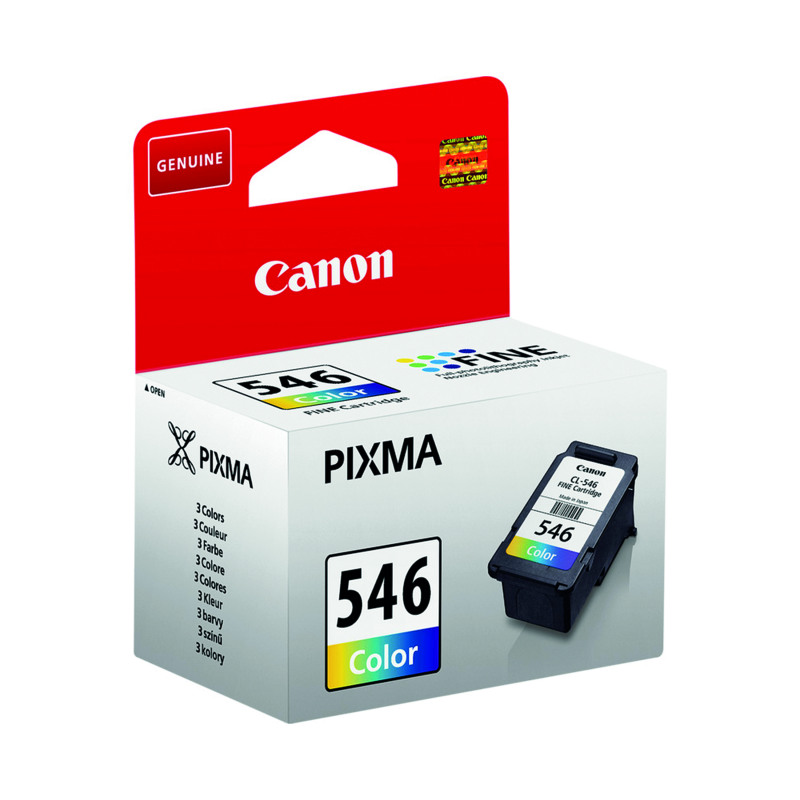 Canon+CL-546+Ink+Cartridge+CMY+Colour+8289B001