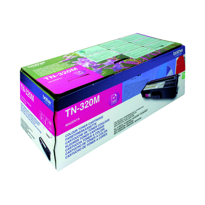 Brother+TN-320M+Toner+Cartridge+Magenta+TN320M