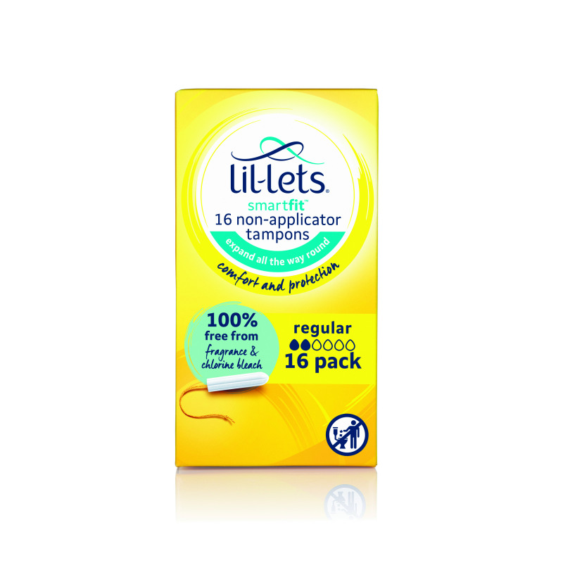 Lil-Lets+Non-Applicator+Tampons+Regular+x16+%28Pack+of+6%29+8210478P