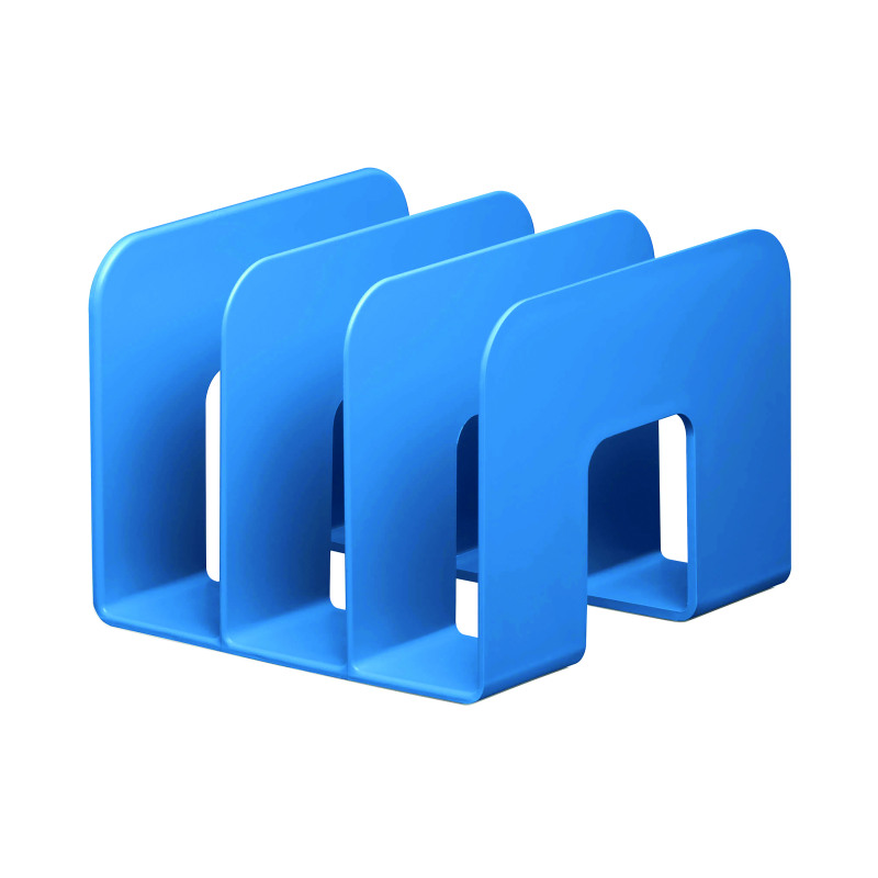 Durable+ECO+Recycled+Plastic+Magazine+Stand+Blue+776106