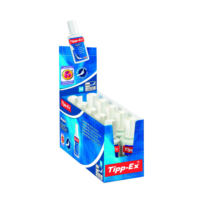 Tipp-Ex+Rapid+Correction+Fluid+20ml+%2810+Pack%29+885992