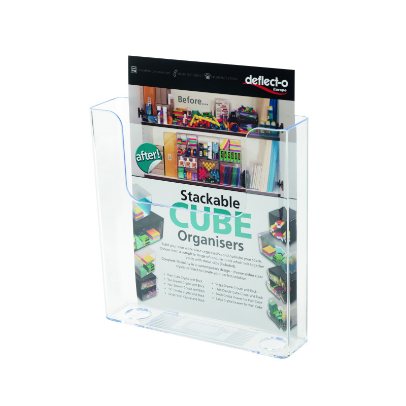 Deflecto+Flat+Back+Literature+Holder+A5+DE76301