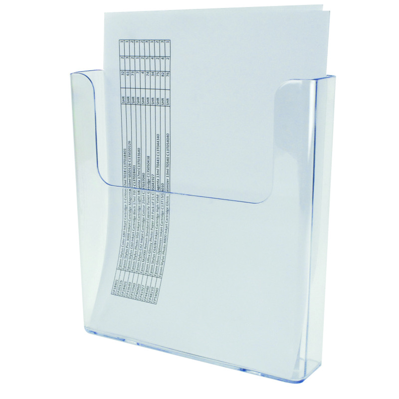 Deflecto+Flat+Back+Literature+Holder+A4+DE76401
