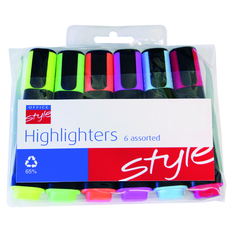 Style+CORE+Highlighter+Assorted+%286+Pack%29