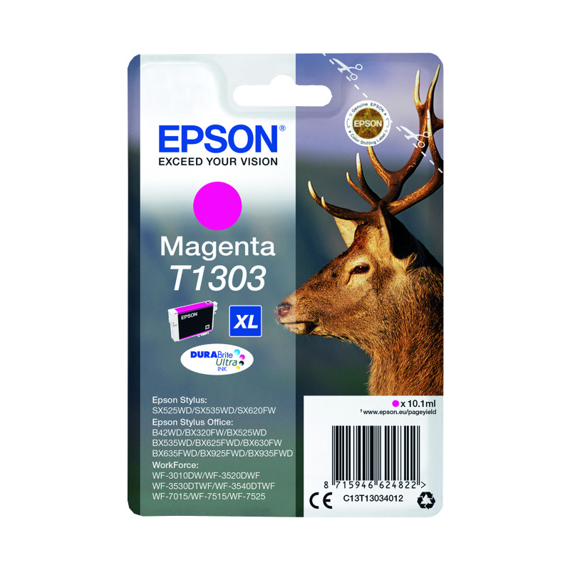 Epson+T1303+Stag+DURABrite+Ultra+Ink+Cartridge+Magenta+C13T13034012