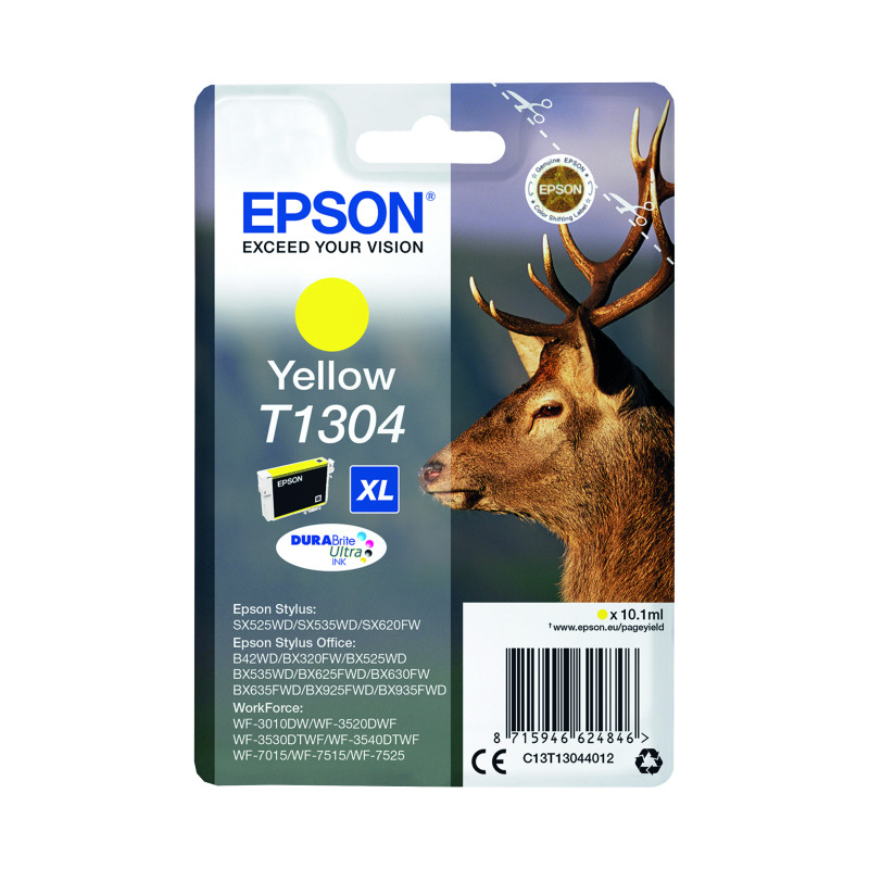 Epson+T1304+Stag+DURABrite+Ultra+Ink+Cartridge+Yellow+C13T13044012