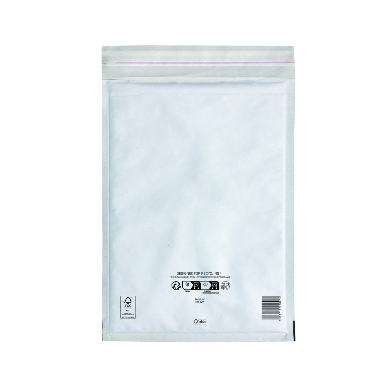 Sealed+Air+Bubble+Lined+Postal+Bag+White+240x330mm+MLW+G%2F4+%28Pack+of+50%29+103005502