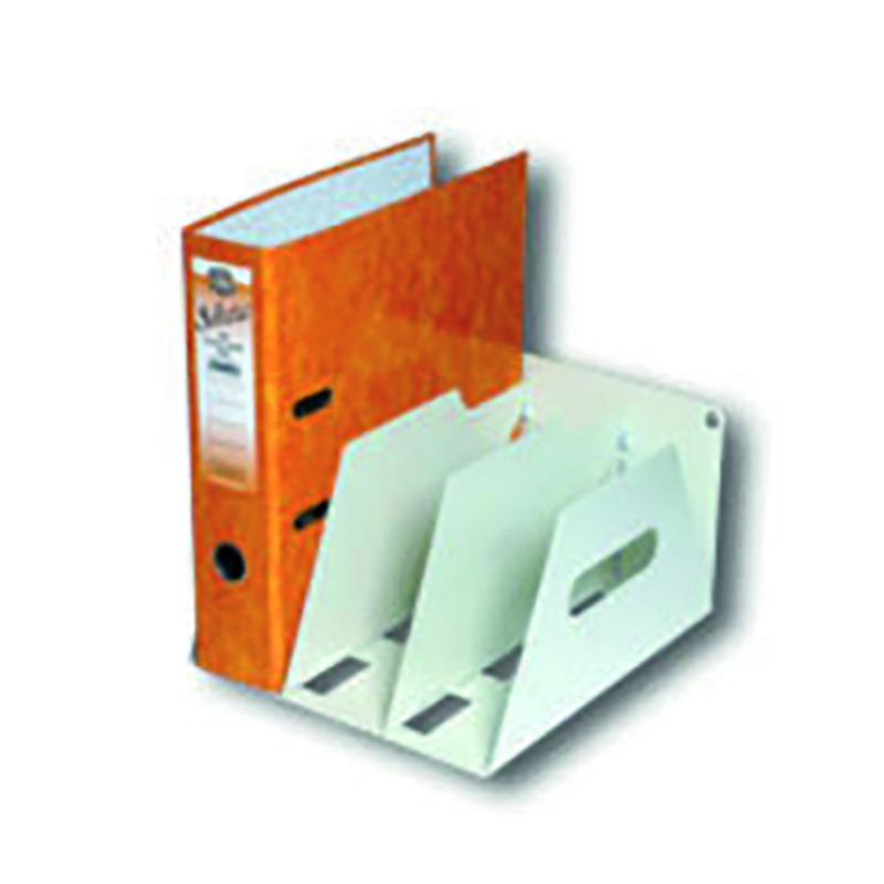 Rotadex+3-Section+Lever+Arch+Filing+Rack+A4+Smoke+White+LAR3