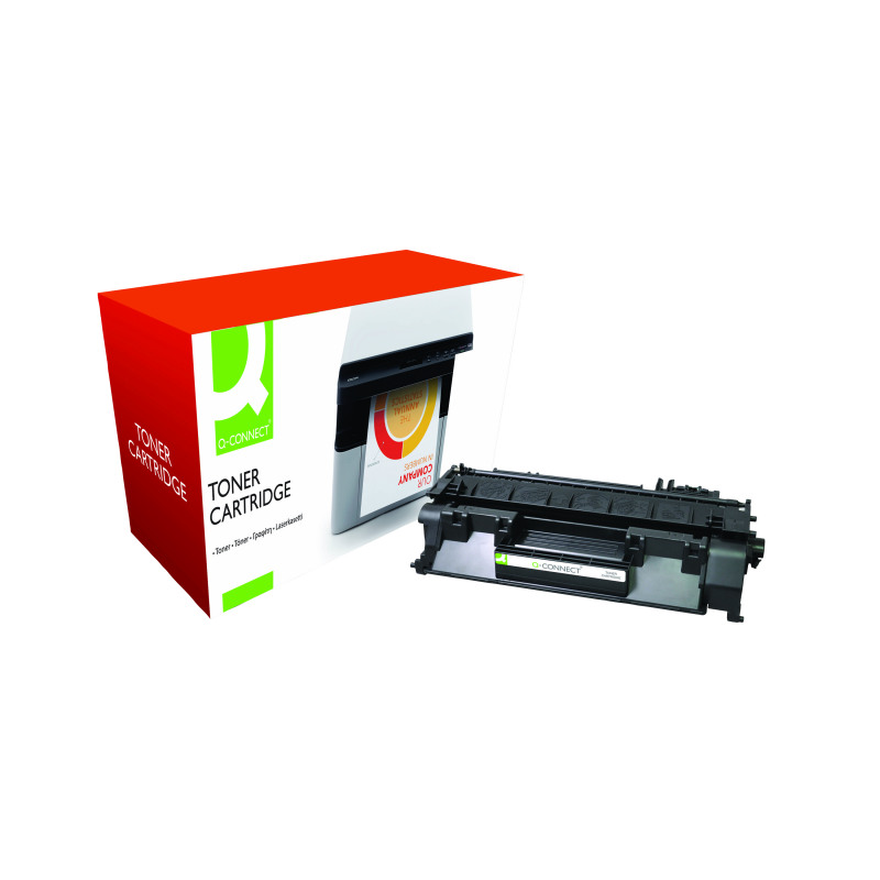 Q-Connect+Compatible+Toner+Cartridge+Black+For+HP+CE505A+CE505A-COMP