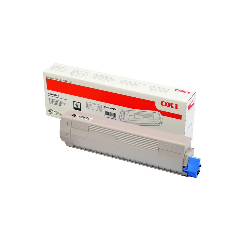 Oki+C833+10K+Toner+Cartridge+High+Yield+Black+46443104