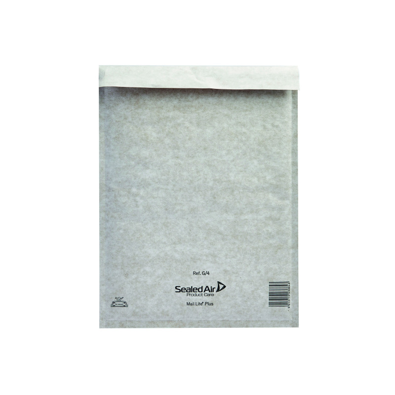 Sealed+Air+%2B+Bubble+Lined+Postal+Bag+Size+G4+240x330mm+Oyster+White+%28Pack+of+50%29+103025659