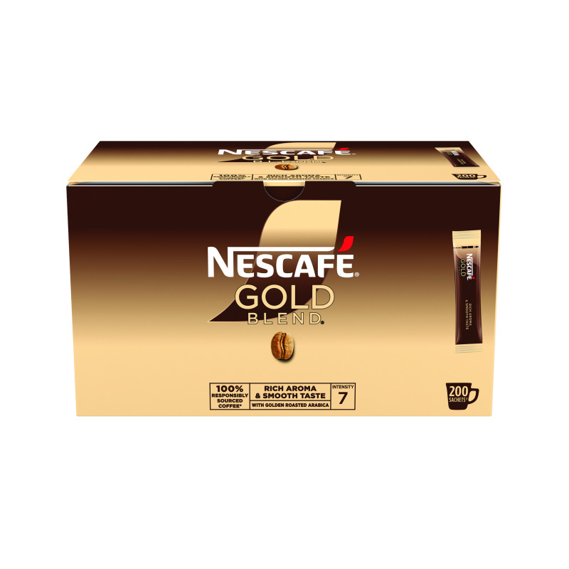 Nescafe+Gold+Blend+One+Cup+Sticks+Coffee+Sachets+%28Pack+of+200%29+12340523
