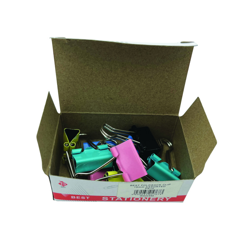 Foldback+Clip+19mm+Assorted+%2810+Pack%29+22491