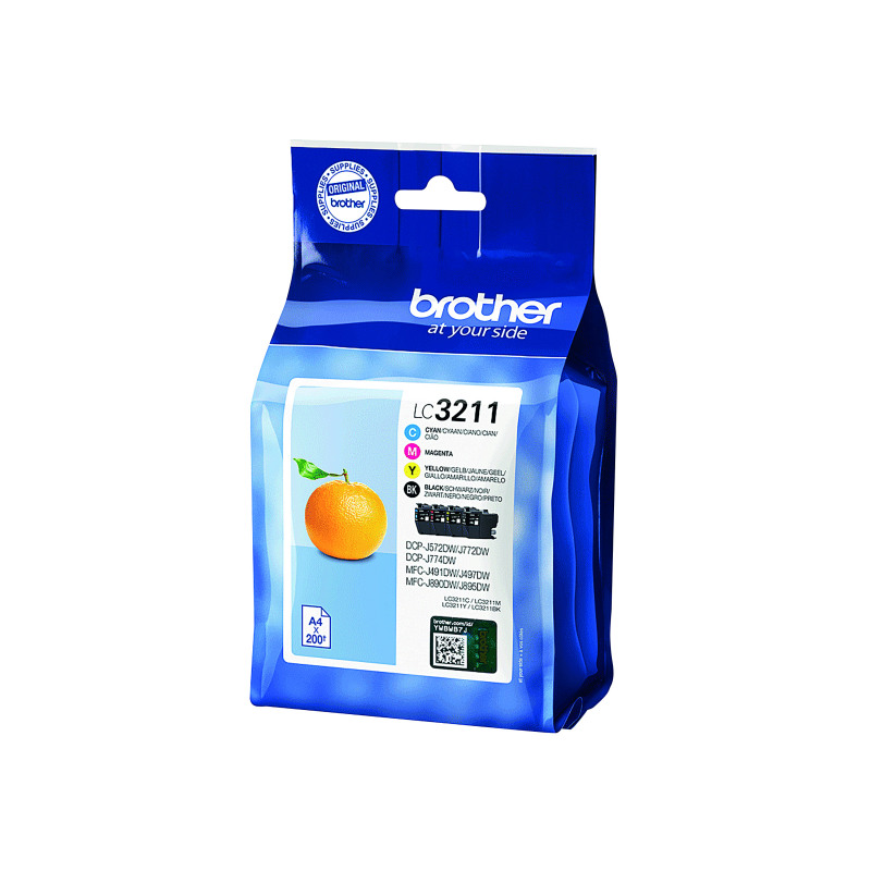 Brother+LC3211+Inkjet+Cartridge+CMYK+Multipack+LC3211VAL