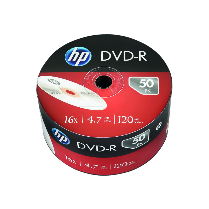HP+DVD-R+16x4.7Gb+Wrap+%28Pack+of+50%29+69303