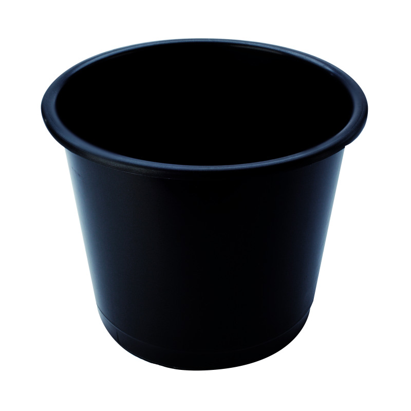 Q-Connect+Waste+Bin+14+Litre+Black+CP025KFBLK