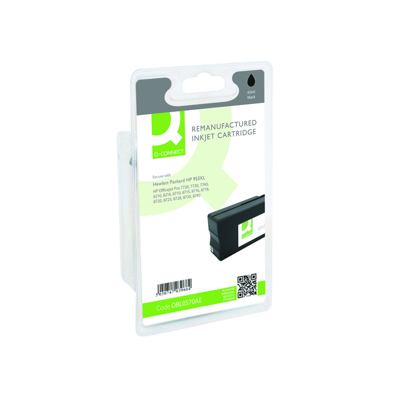 Q-Connect+Remanufactured+Inkjet+Cartridge+Black+For+HP+L0S70AE+L0S70AE-COMP