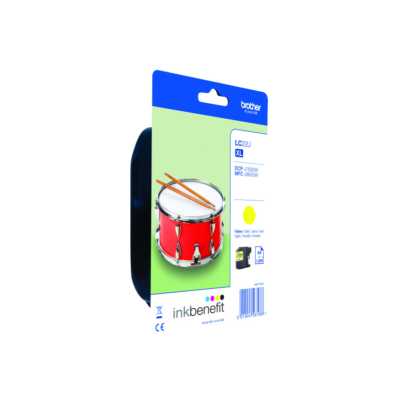 Brother+LC22UY+Inkjet+Cartridge+Yellow+LC22UY