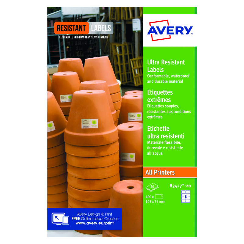Avery+Ultra+Resistant+Labels+74x105mm+%28160+Pack%29+B3427-20