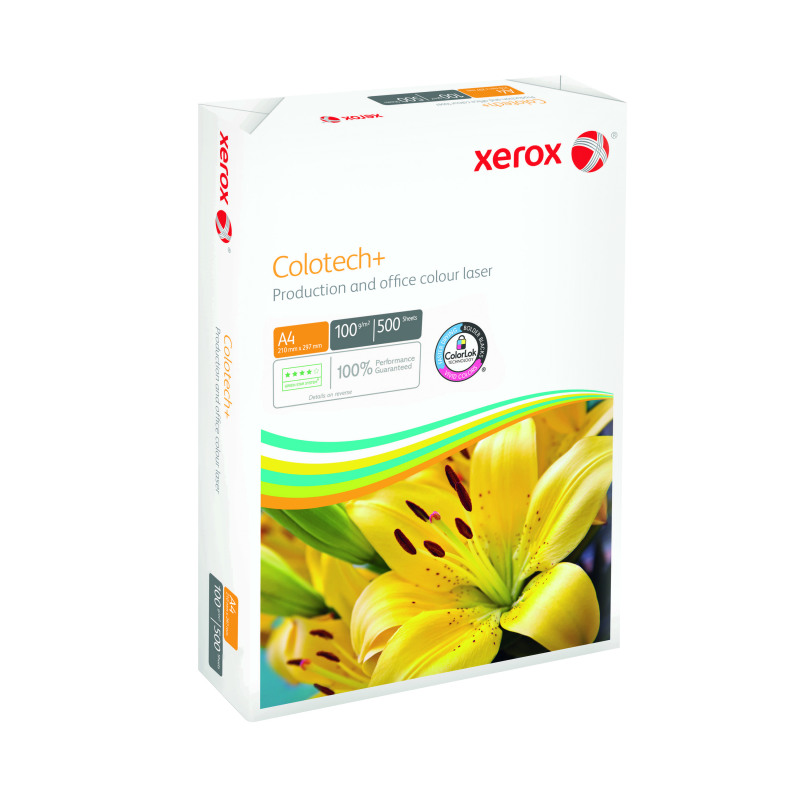 Xerox+Colotech%2B+A4+Paper+100gsm+Ream+White+%28Pack+of+500%29+003R99004