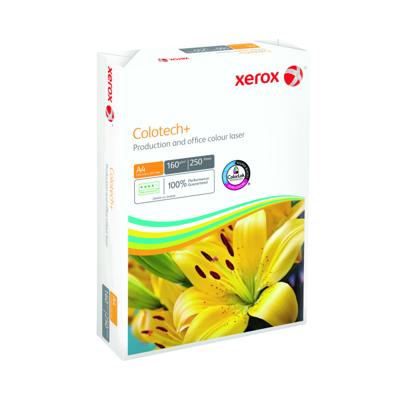 Xerox+Colotech%2B+A4+Paper+160gsm+White+%28Pack+of+250%29+003R99014