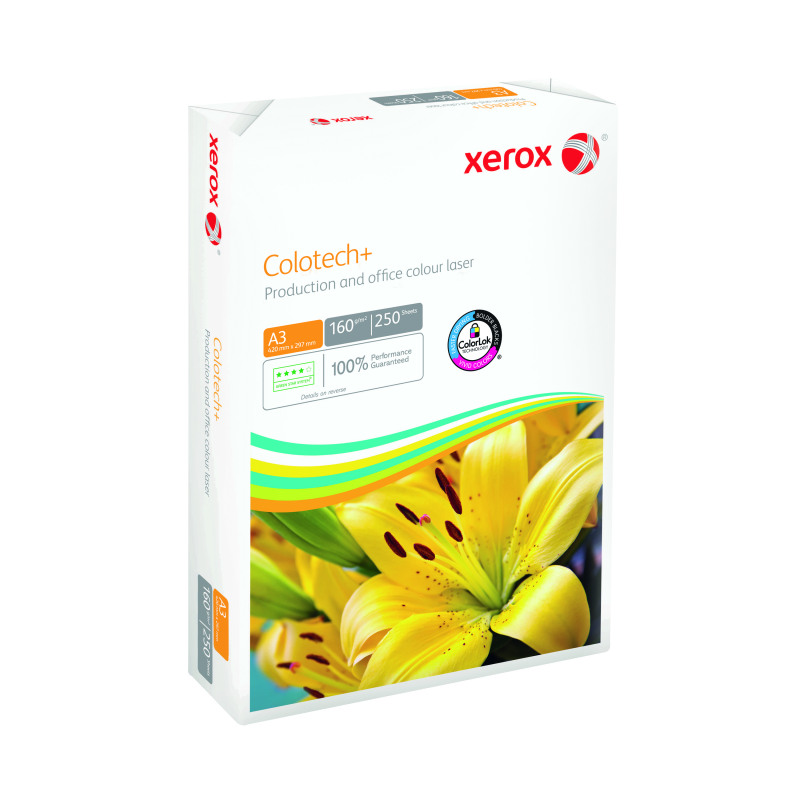 Xerox+Colotech%2B+A3+Paper+160gsm+White+%28Pack+of+250%29+003R99015