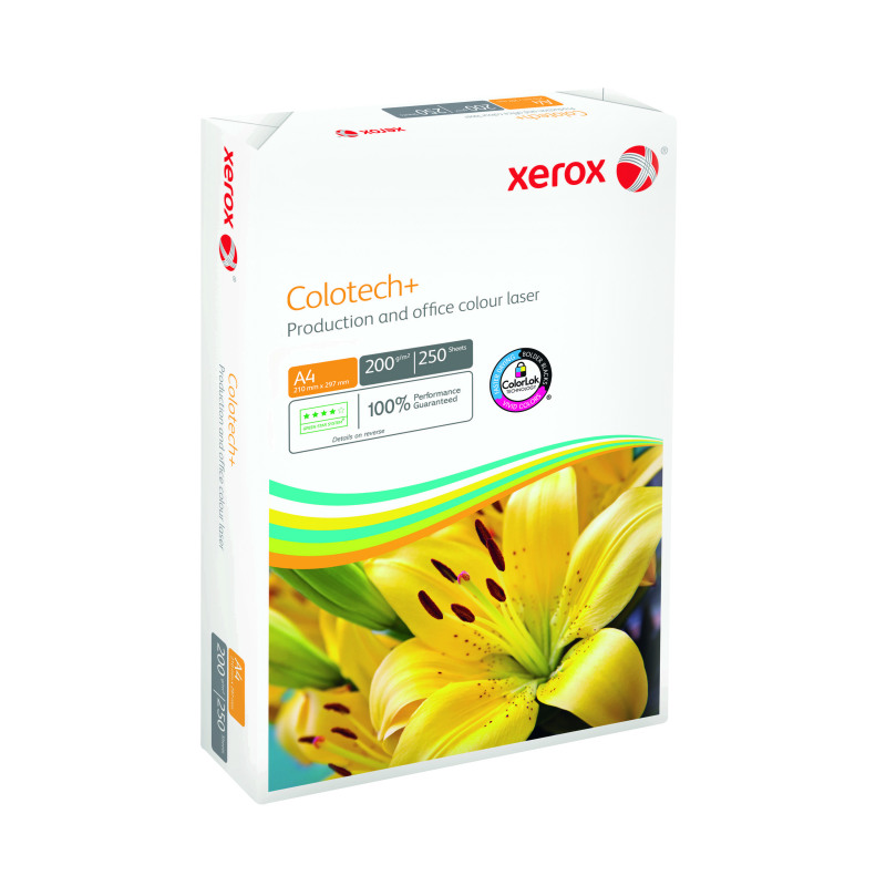 Xerox+Colotech%2B+A4+Paper+200gsm+White+%28Pack+of+250%29+003R99018