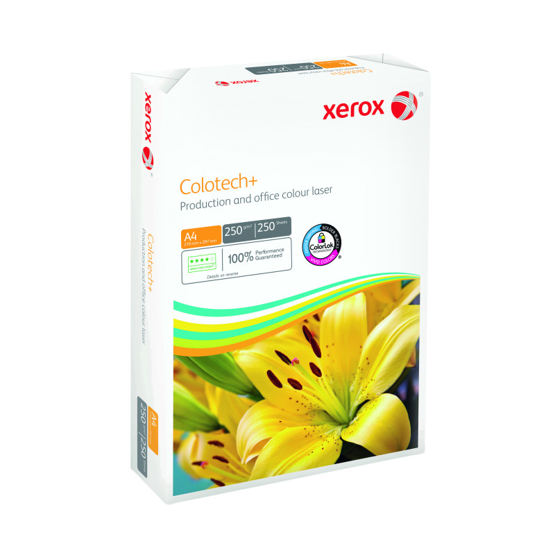 Xerox+Colotech%2B+A4+Paper+250gsm+White+%28Pack+of+250%29+003R99026