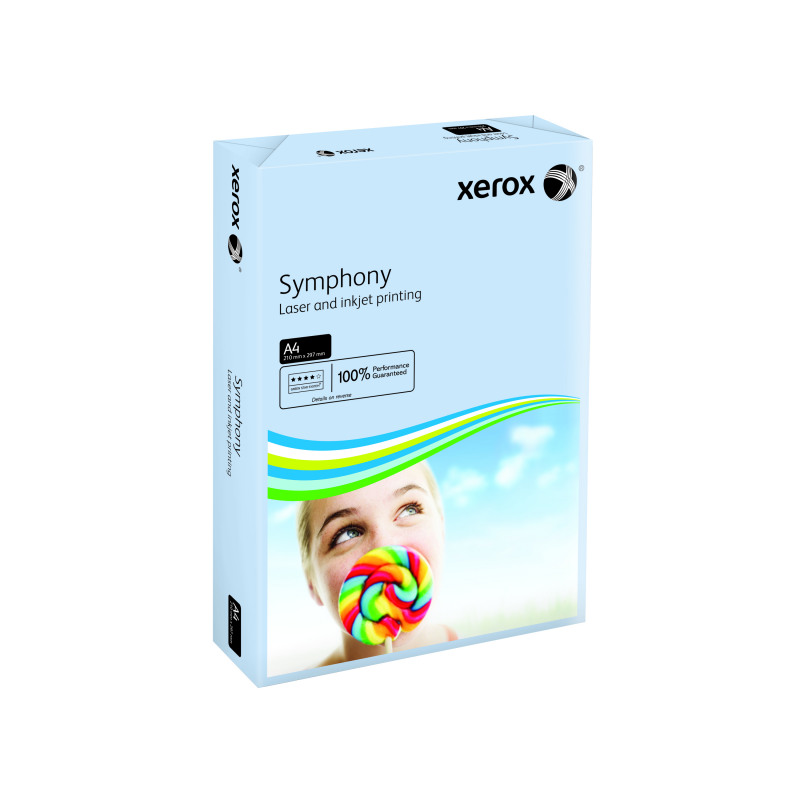 Xerox+Symphony+Pastel+Blue+A4+Card+160gsm+%28Pack+of+250%29+003R93222