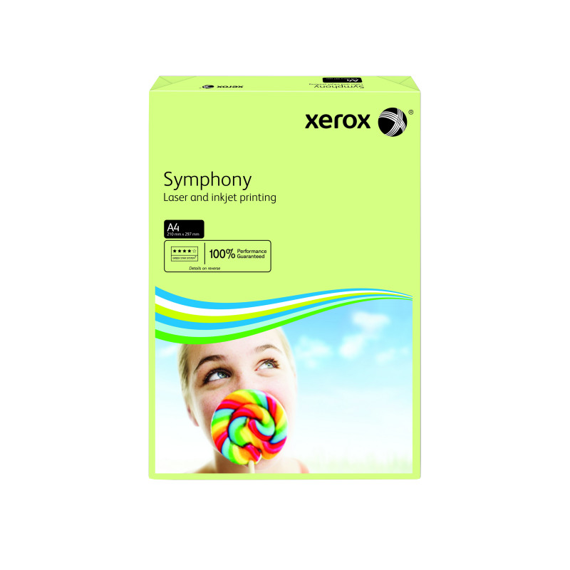 Xerox+Symphony+A4+Paper+80gsm+Pastel+Green+%28Pack+of+500%29+003R93965