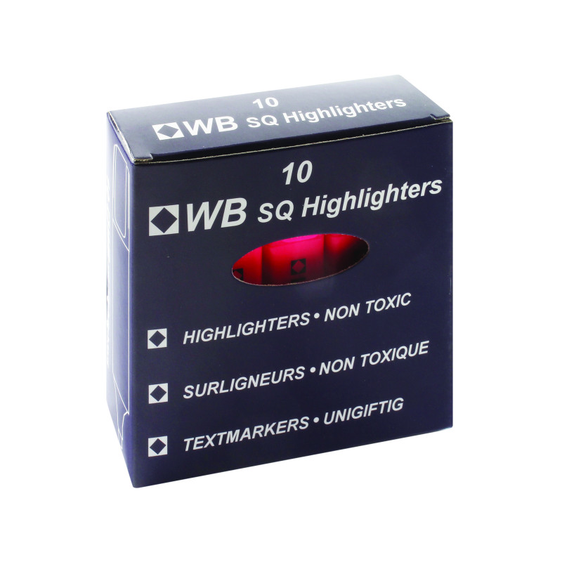 Pink+Hi-Glo+Highlighter+%28Pack+of+10%29+HI2717+819128