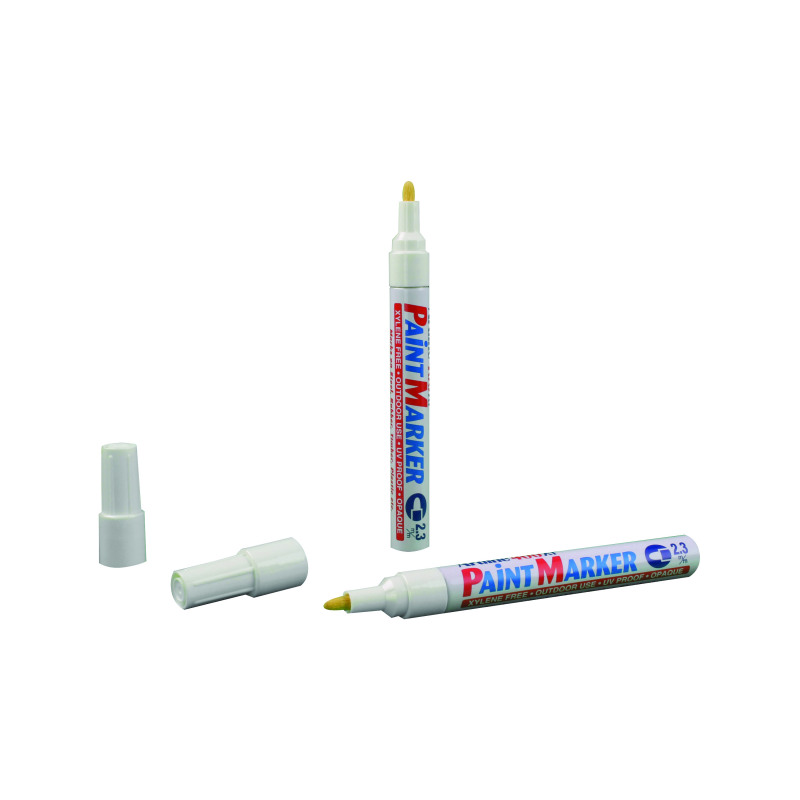 Artline+400+Bullet+Tip+Paint+Marker+Medium+White+%28Pack+of+12%29+A400