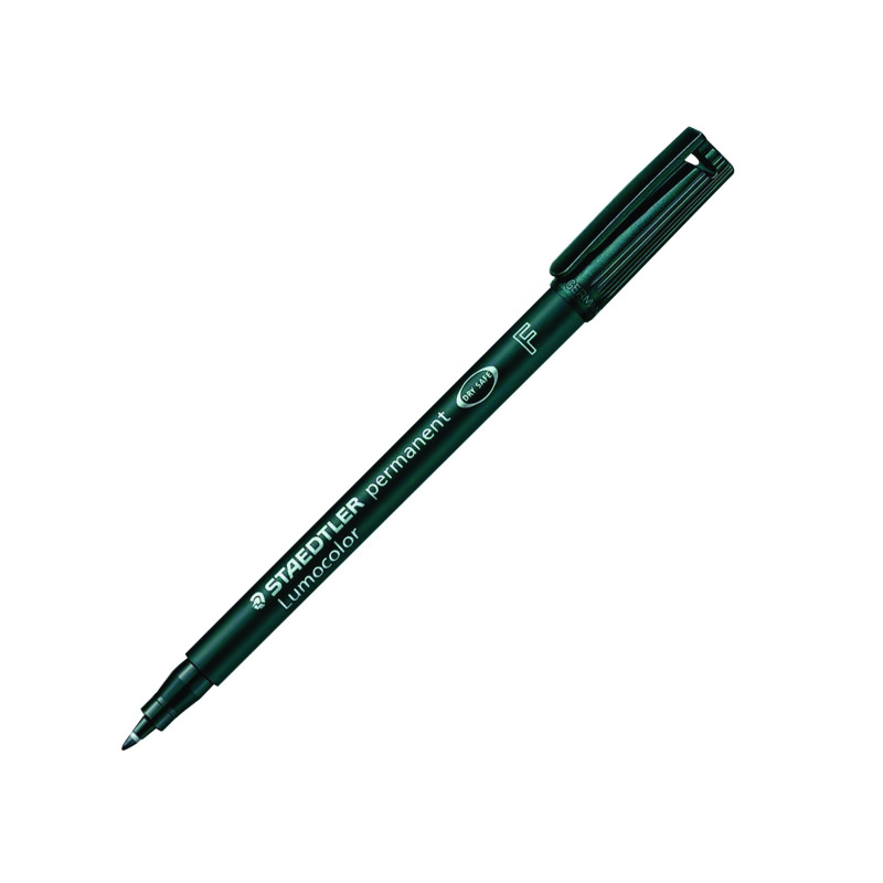 Staedtler+Lumocolour+Pen+Permanent+Fine+Black+%28Pack+of+10%29+318-9