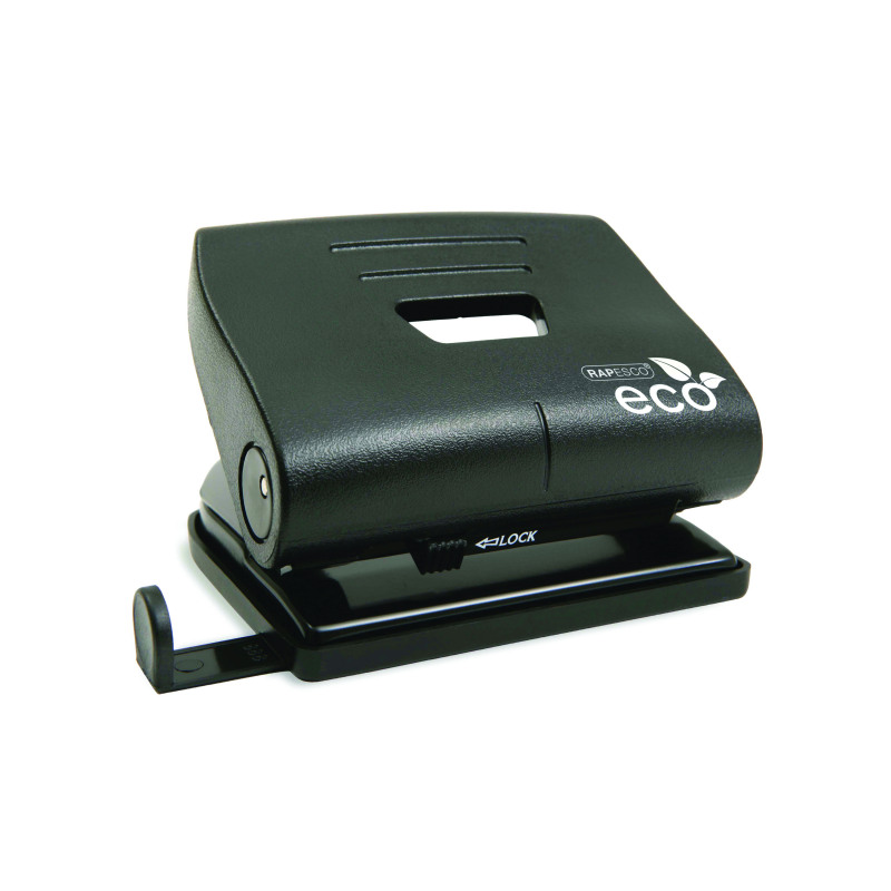 Rapesco+Eco+Medium+Hole+Punch+Capacity+22+Sheets+Black+1086