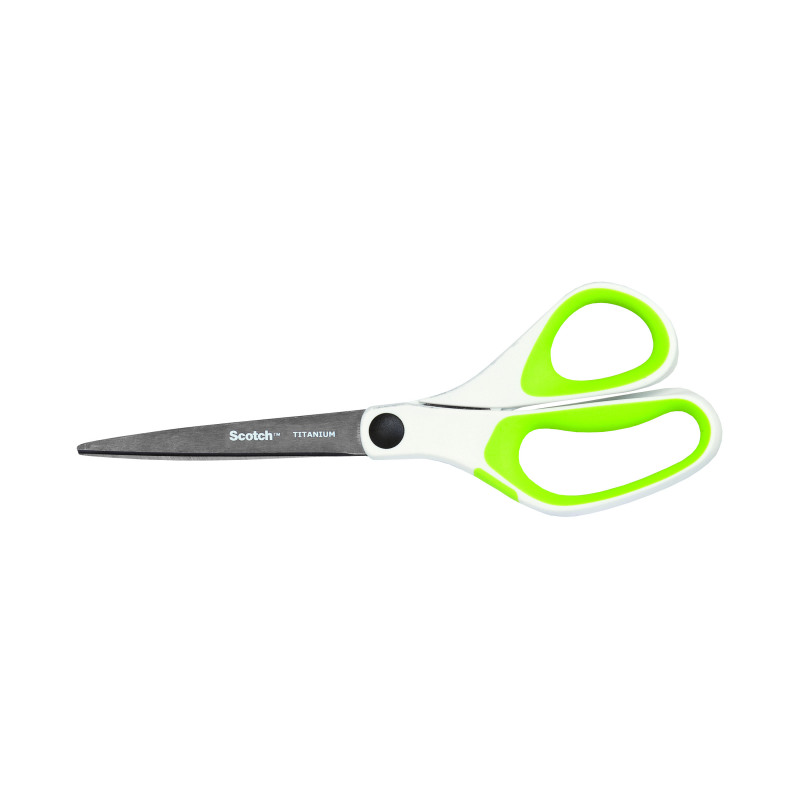 Scotch+Titanium+Scissors+200mm+Green+with+Comfort+Grip+1458T-GREEN