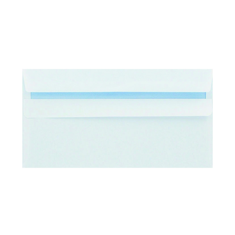 Q-Connect+DL+Envelopes+Plain+Wallet+Peel+and+Seal+100gsm+White+%28500+Pack%29+1P04