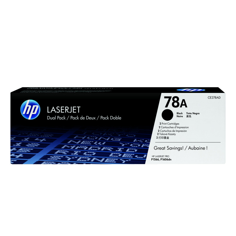 HP+78A+Original+LaserJet+Toner+Cartridge+Black+2-pack+CE278AD