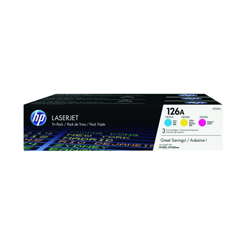 HP+126A+Original+LaserJet+Toner+Cartridge+CMY+3-pack+CF341A