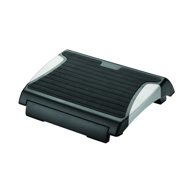 Q-Connect+Anti-Slip+Footrest+Height+Adjustable+Black%2FSilver+KF20076