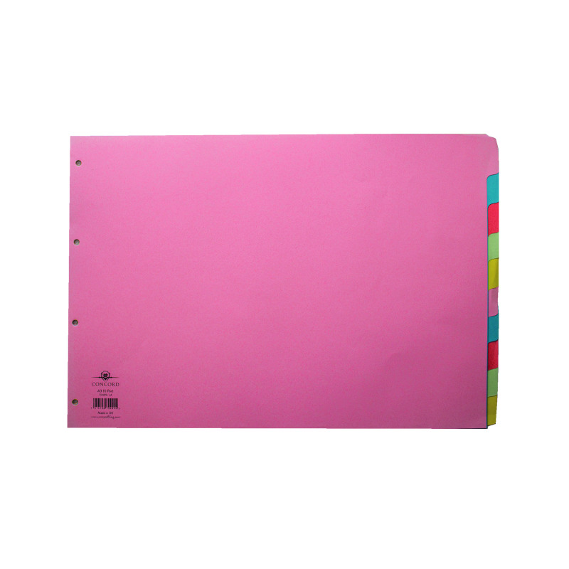 Concord+Divider+10-Part+A3+Landscape+Pastel+Colours+70499%2FJ4