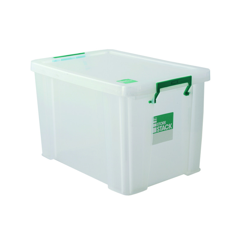 StoreStack+Clear+2.6+Litre+Storage+Box+W240xD130xH140mm+RB00816