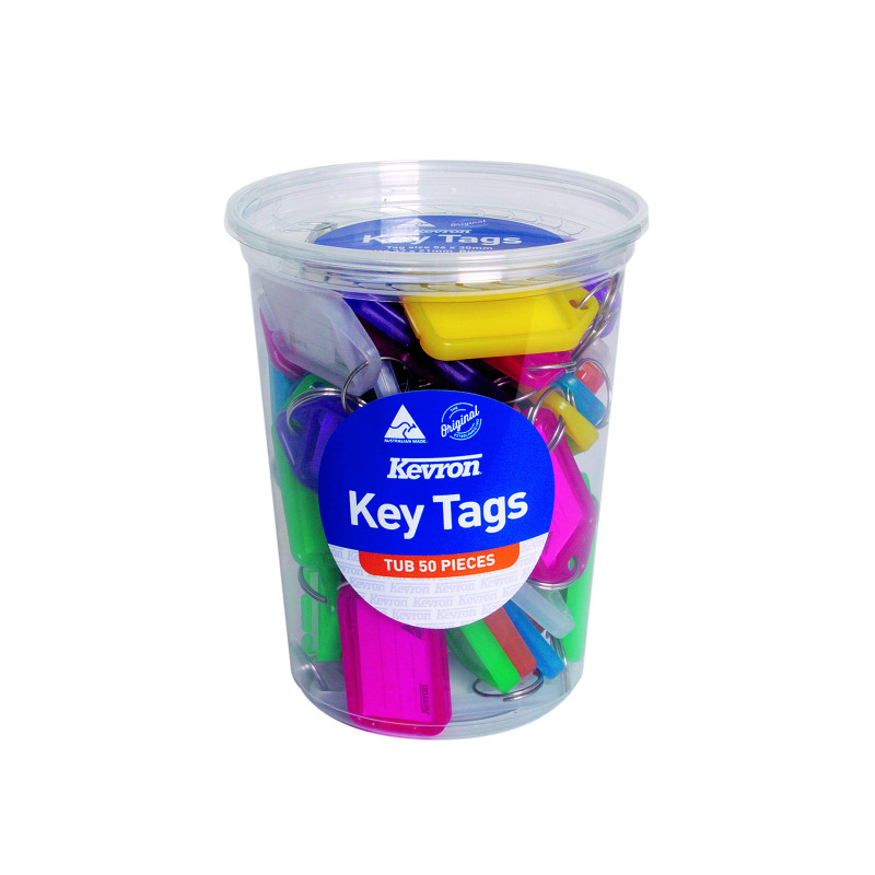 Kevron+Standard+Key+Tags+Assorted+%28Pack+of+50%29+ID5TUB50ASST