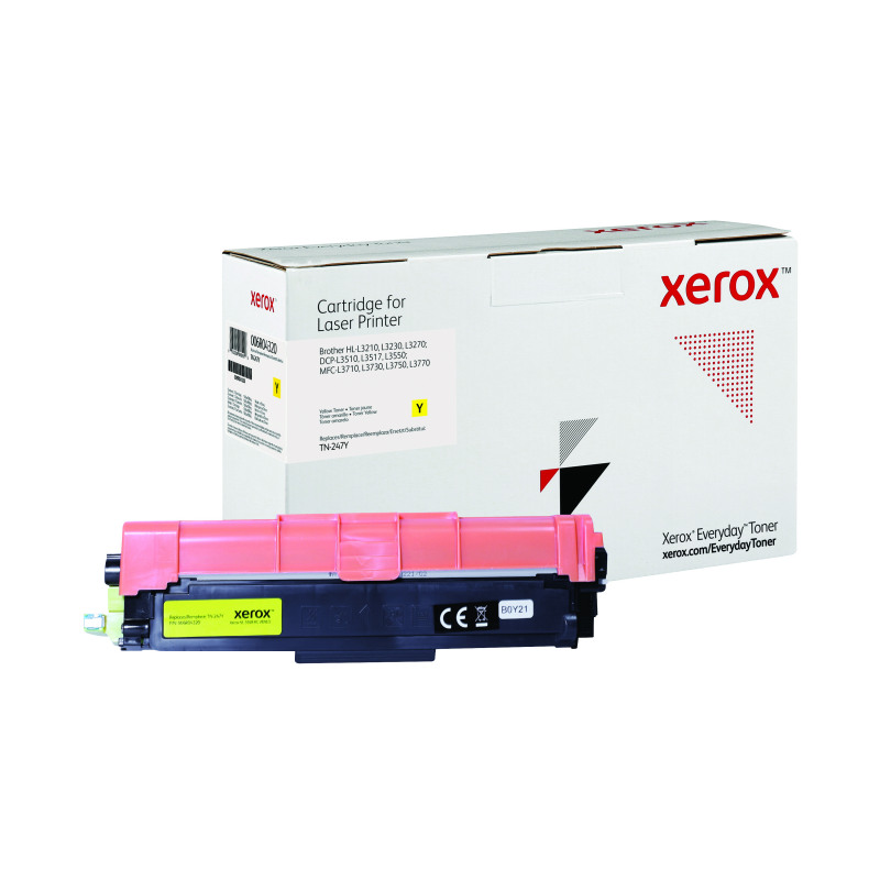 Xerox+Everyday+Repl+Toner+Cartridge+High+Yield+Yellow+Compatible+With+Brother+TN-247Y+006R04320