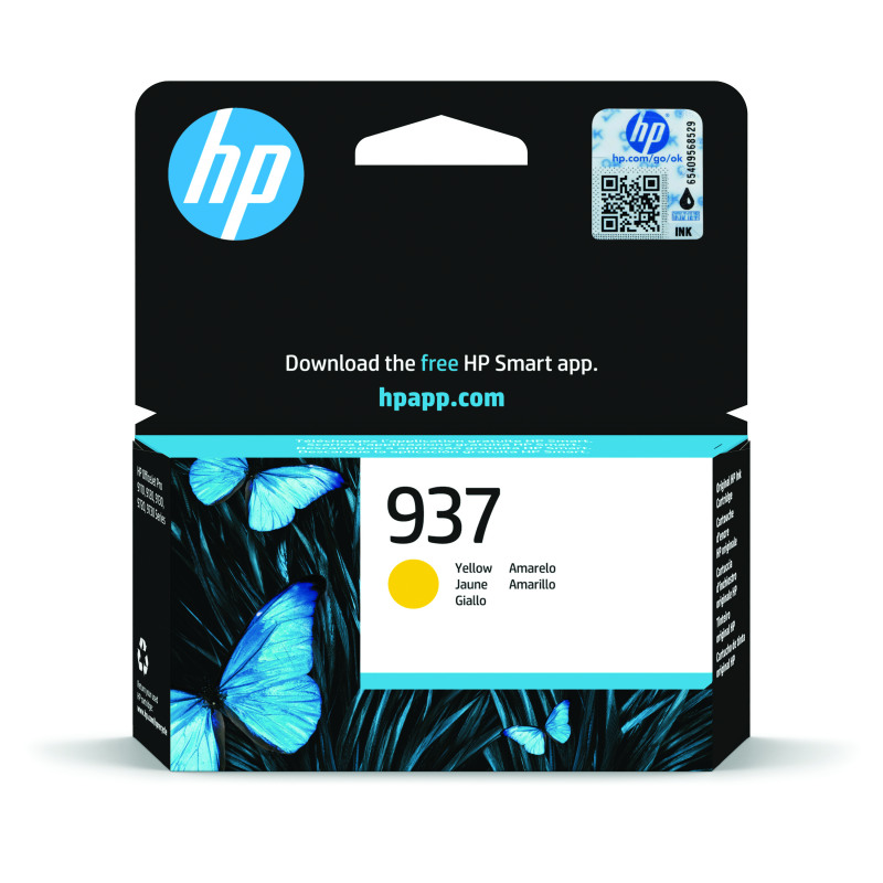 HP+937+Original+Ink+Cartridge+Yellow+4S6W4NE