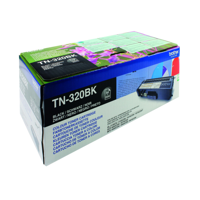 Brother+TN-320BK+Toner+Cartridge+Black+TN320BK