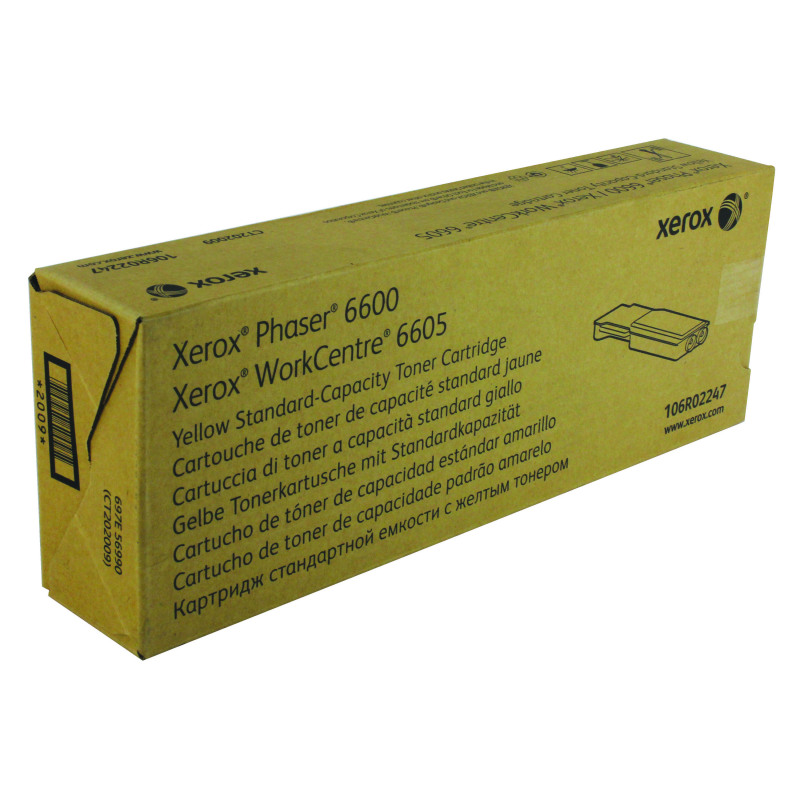 Xerox+Phaser+6600%2FWorkCentre+6605+Toner+Cartridge+Yellow+106R02247