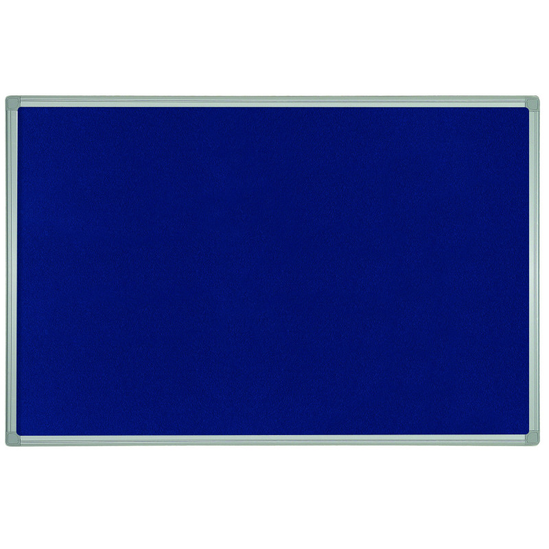 Bi-Office+Aluminium+Trim+Felt+Notice+Board+900x600mm+Blue+FB0743186