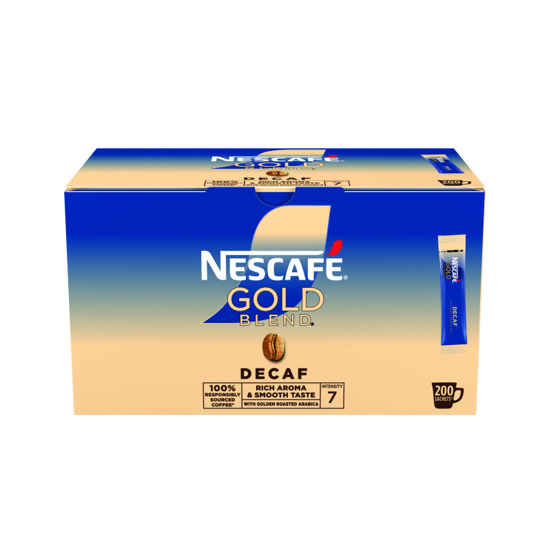 Nescafe+Gold+Blend+Decaffeinated+One+Cup+Coffee+Sachets+%28Pack+of+200%29+12612390