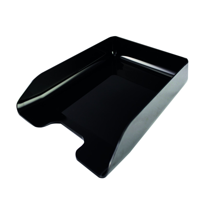 Q-Connect+Executive+Letter+Tray+Black+%28Suitable+for+A4+and+Foolscap+documents%29+CP125KFBLK